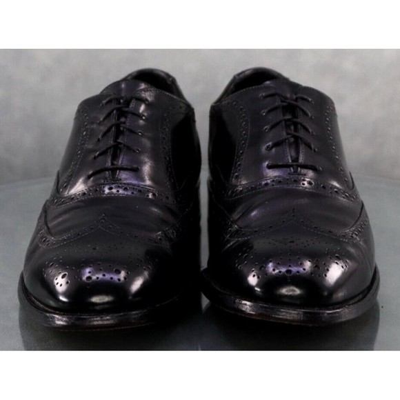 Bostonian Footsaver Men\'s Wingtip Dress Shoes Size 10.5 D Black Made in USA